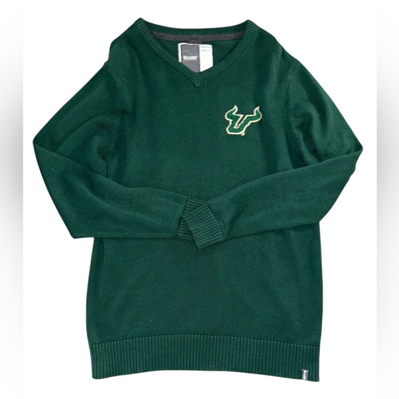 Bruzer University Of South Florida(USF) Bulls Sweater Green Men’s Size XXL - Picture 3 of 8